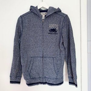 Roots Boys Blue Salt & Pepper Zip-Up Hoodie